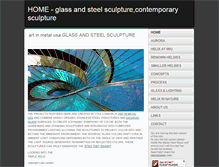 Tablet Screenshot of glassandsteelsculpture.com